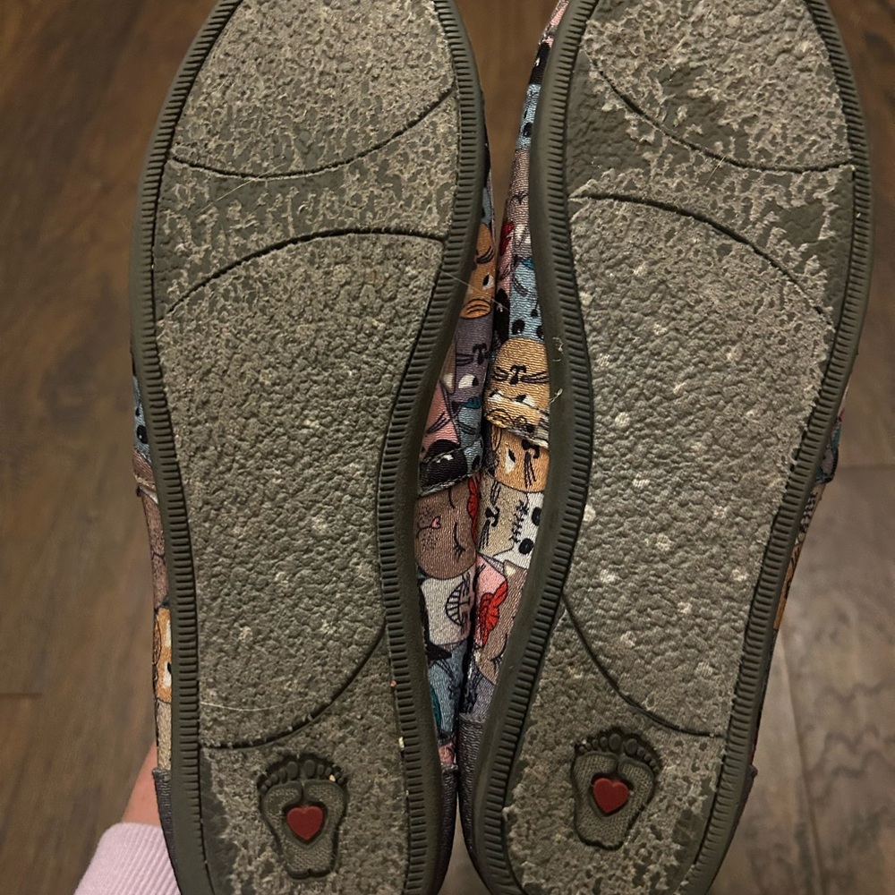 Skechers Women's Bob's for Cats Scratch Party Slip on Flats Memory Foam Size 8 - Picture 5 of 6